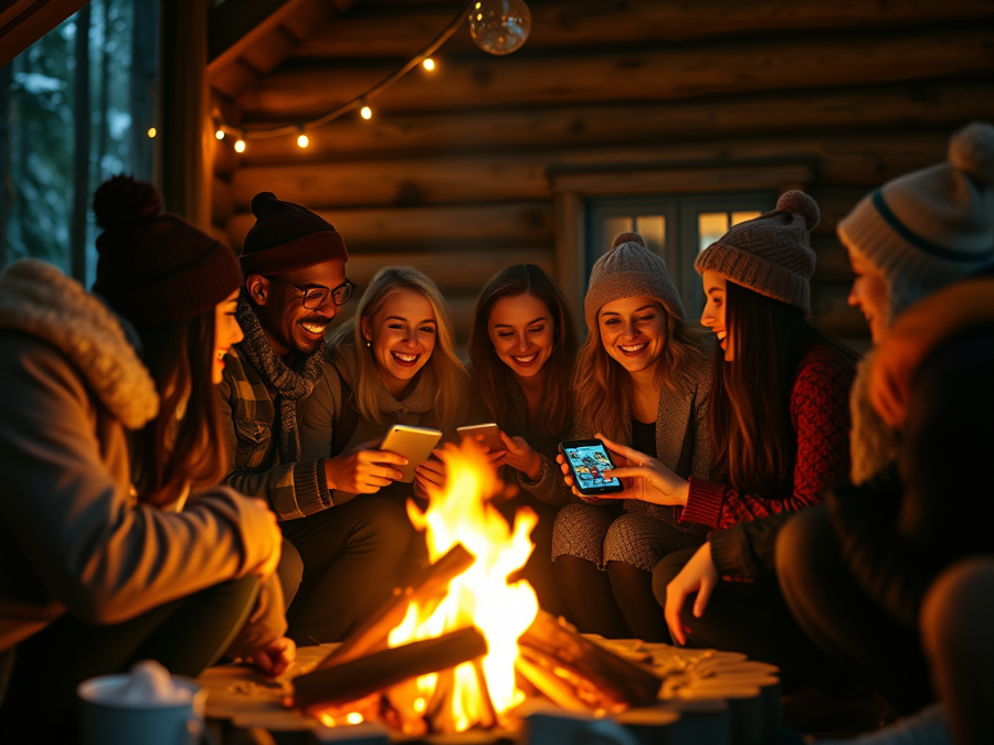 Cabin Vibes & Tonk Time: How an Offline Game Made Our Winter Getaway Epic